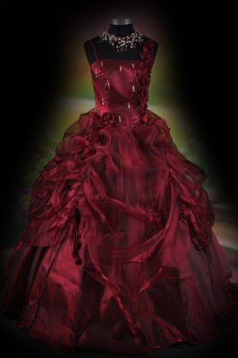 The Vampire Database Red Black Gothic Wedding Dress Vampire Rave