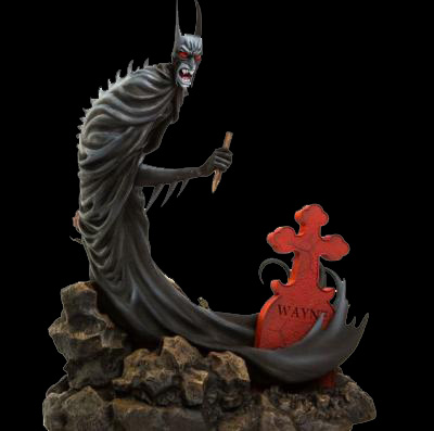 batman red rain statue