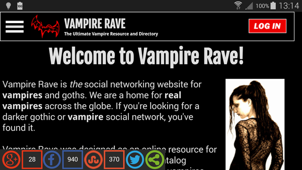 Real Vampires love Vampire Rave