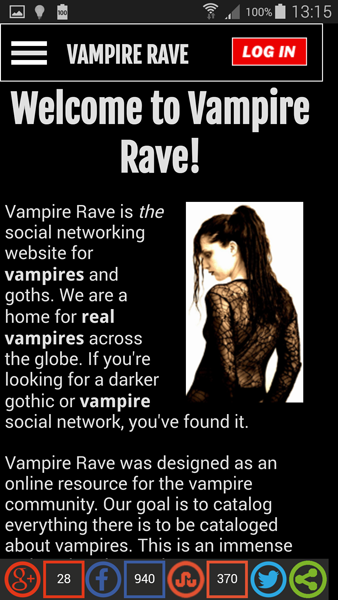 Real Vampires love Vampire Rave