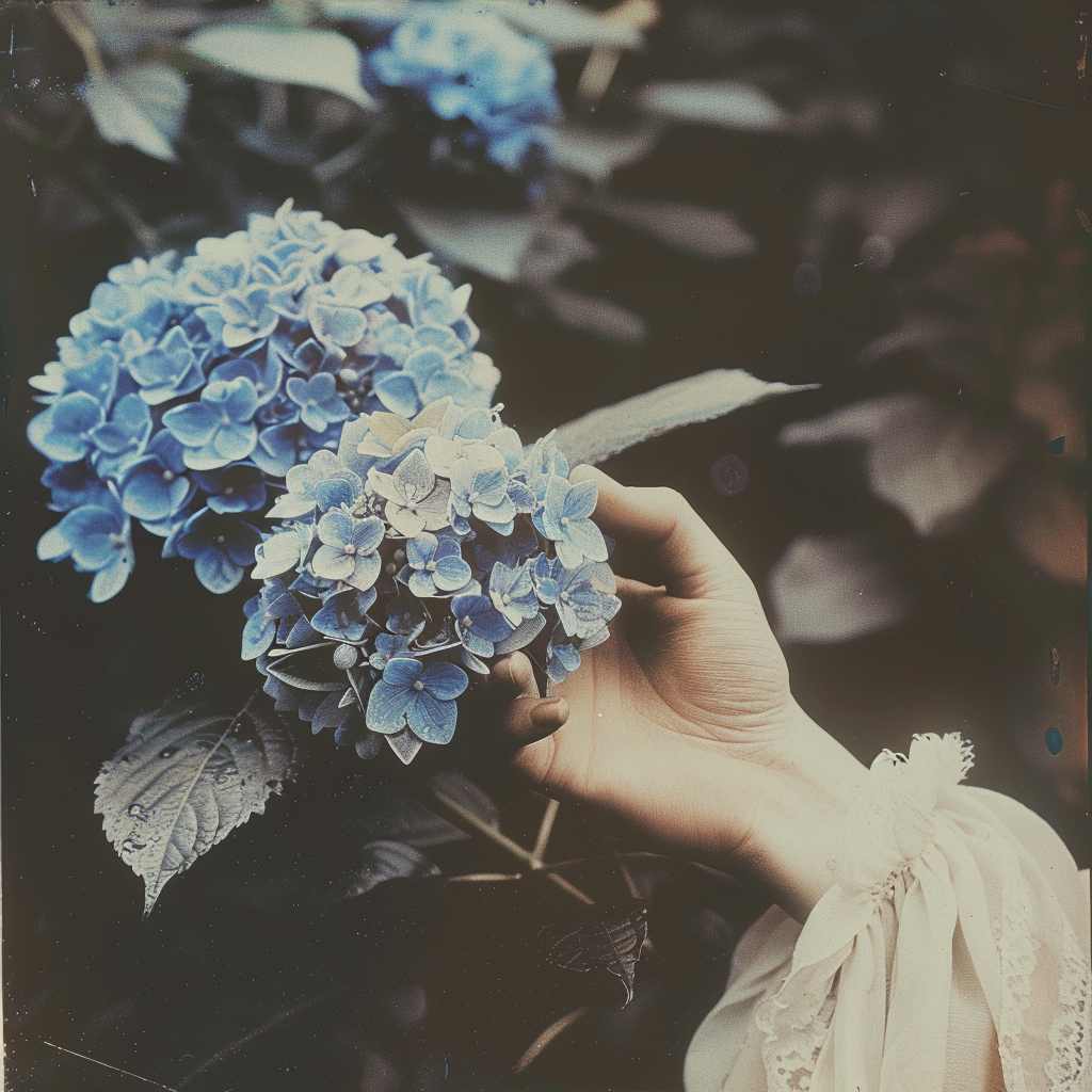 blue hydrangea