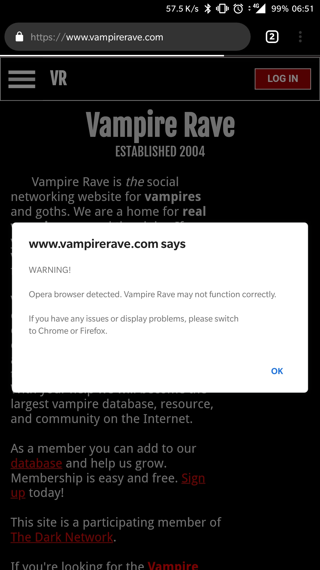 Real vampires love Vampire Rave.